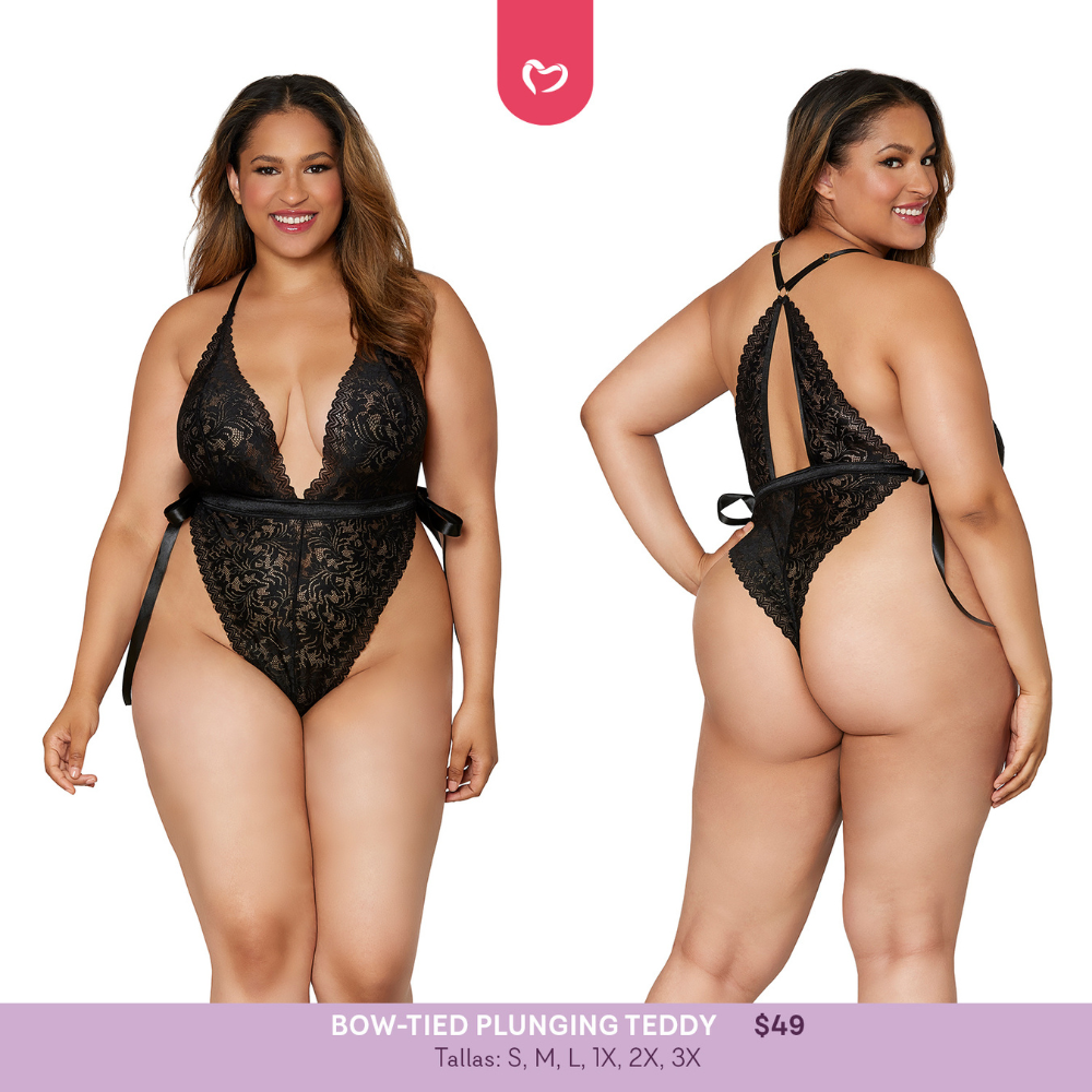Bow Tied Plunging Teddy