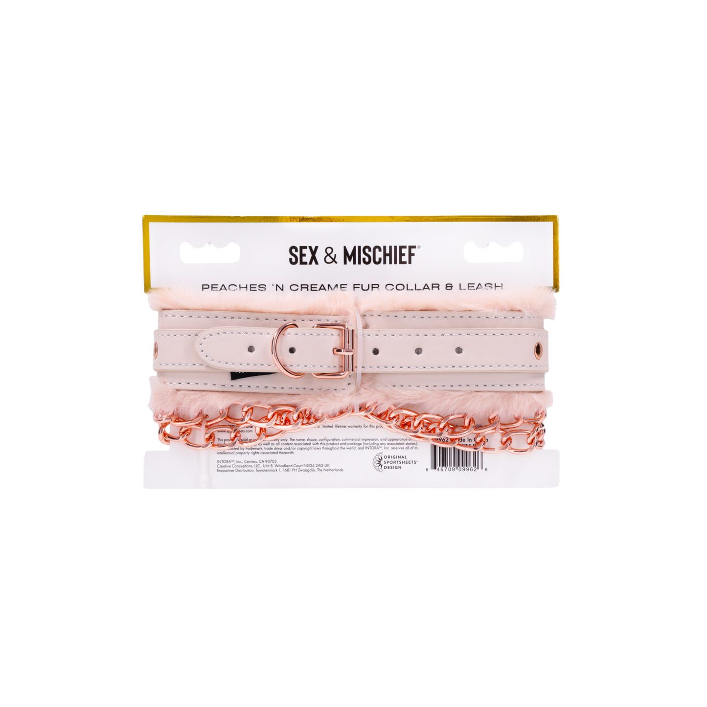 Peaches 'n CreaMe Fur Collar & Leash